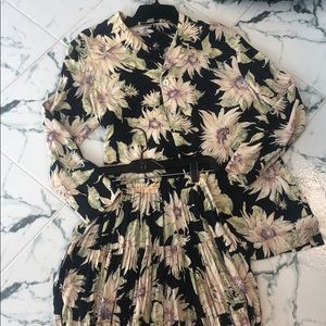 Karen Kane two pc floral skirt and unlined jacket